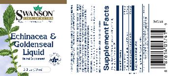 Swanson Premium Brand Echinacea & Goldenseal Liquid - herbal supplement