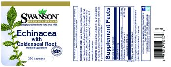 Swanson Premium Brand Echinacea with Goldenseal Root - herbal supplement