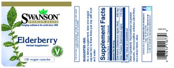 Swanson Premium Brand Elderberry - herbal supplement