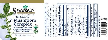 Swanson Premium Brand Full Spectrum 7 Mushroom Complex - herbal supplement