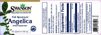 Swanson Premium Brand Full Spectrum Angelica - herbal supplement