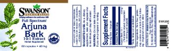 Swanson Premium Brand Full Spectrum Arjuna Bark 10:1 Extract 40 mg - herbal supplement