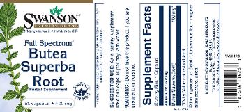 Swanson Premium Brand Full Spectrum Butea Superba Root 400 mg - herbal supplement