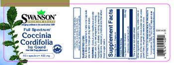 Swanson Premium Brand Full Spectrum Coccinia Cordifolia Ivy Gourd 400 mg - herbal supplement