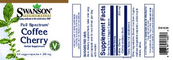 Swanson Premium Brand Full Spectrum Coffee Cherry 200 mg - herbal supplement