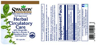 Swanson Premium Brand Full Spectrum Herbal Circulatory Care - herbal supplement