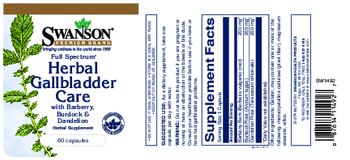 Swanson Premium Brand Full Spectrum Herbal Gallbladder Care - herbal supplement