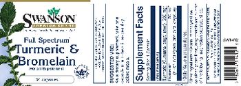 Swanson Premium Brand Full Spectrum Turmeric & Bromelain - herbal supplement