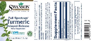 Swanson Premium Brand Full Spectrum Turmeric Delayed-Release 750 mg - herbal supplement
