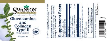 Swanson Premium Brand Glucosamine and Collagen Type II - supplement