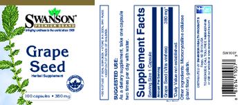 Swanson Premium Brand Grape Seed 380 mg - herbal supplement