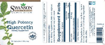 Swanson Premium Brand High Potency Quercetin 650 mg - supplement