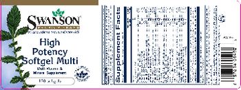 Swanson Premium Brand High Potency Softgel Multi - multivitamin mineral supplement