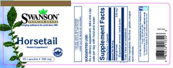 Swanson Premium Brand Horsetail 500 mg - herbal supplement