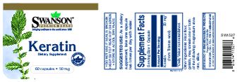 Swanson Premium Brand Keratin 50 mg - supplement