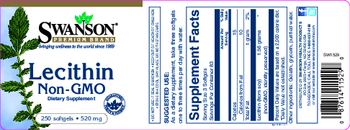 Swanson Premium Brand Lecithin Non-GMO 520 mg - supplement