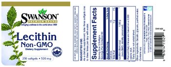 Swanson Premium Brand Lecithin Non-GMO 520 mg - supplement