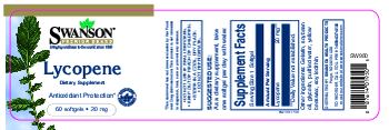 Swanson Premium Brand Lycopene 20 mg - supplement