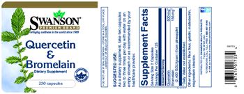 Swanson Premium Brand Quercetin & Bromelain - supplement