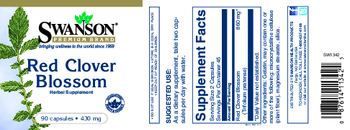 Swanson Premium Brand Red Clover Blossom 430 mg - herbal supplement