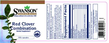Swanson Premium Brand Red Clover Combination - herbal supplement