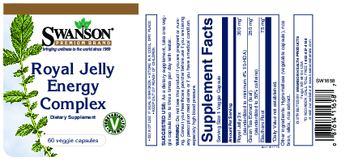Swanson Premium Brand Royal Jelly Energy Complex - supplement