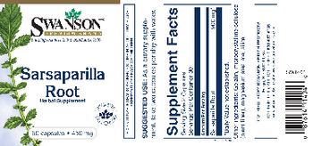 Swanson Premium Brand Sarsaparilla Root 450 mg - herbal supplement