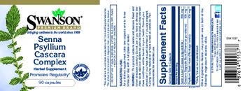 Swanson Premium Brand Senna Psyllium Cascara Complex - herbal supplement
