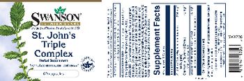 Swanson Premium Brand St. John's Triple Complex - herbal supplement