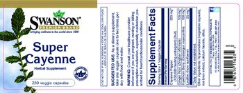 Swanson Premium Brand Super Cayenne - herbal supplement