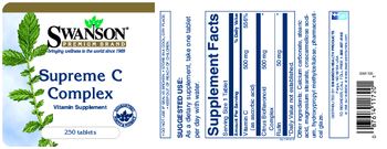 Swanson Premium Brand Supreme C Complex - vitamin supplement