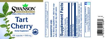 Swanson Premium Brand Tart Cherry 500 mg - herbal supplement