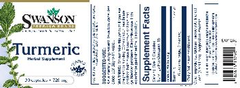 Swanson Premium Brand Turmeric 720 mg - herbal supplement
