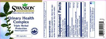 Swanson Premium Brand Urinary Health Complex - herbal supplement