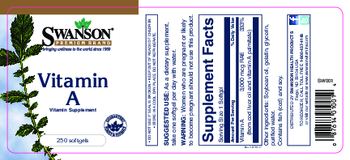 Swanson Premium Brand Vitamin A - vitamin supplement
