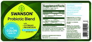 Swanson Probiotic Blend - supplement