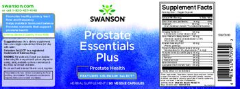 Swanson Prostate Essentials Plus - herbal supplement