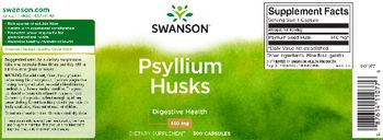 Swanson Psyllium Husks 610 mg - supplement