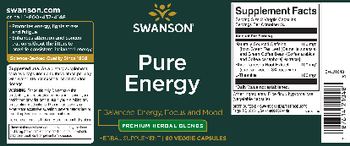 Swanson Pure Energy - herbal supplement