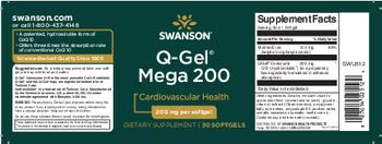 Swanson Q-Gel Mega 200 200 mg - supplement