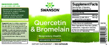 Swanson Quercetin & Bromelain Advanced Formula - supplement