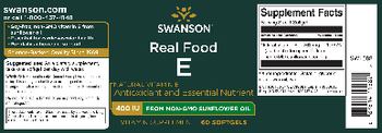 Swanson Real Food E - vitamin supplement