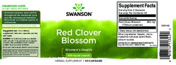 Swanson Red Clover Blossom 430 mg - herbal supplement