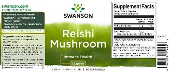 Swanson Reishi Mushroom 1.2 grams - herbal supplement