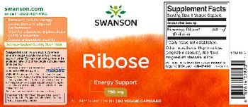 Swanson Ribose 750 mg - supplement