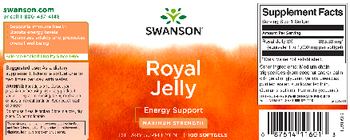 Swanson Royal Jelly Maximum Strength - supplement
