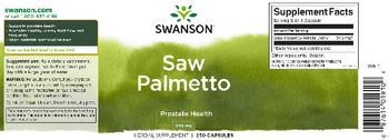 Swanson Saw Palmetto 540 mg - herbal supplement
