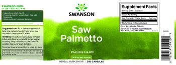 Swanson Saw Palmetto 540 mg - herbal supplement