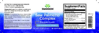 Swanson Saw Palmetto Complex - supplement