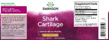 Swanson Shark Cartilage 750 mg - supplement